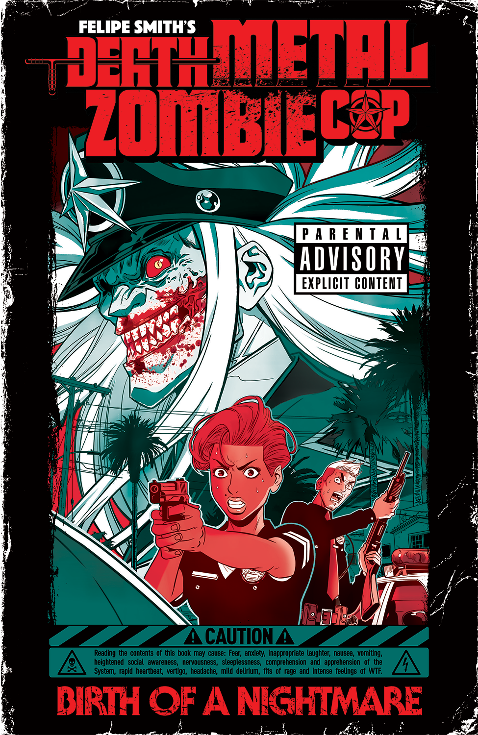 Death Metal Zombie Cop: Birth of a Nightmare Cover Artwork